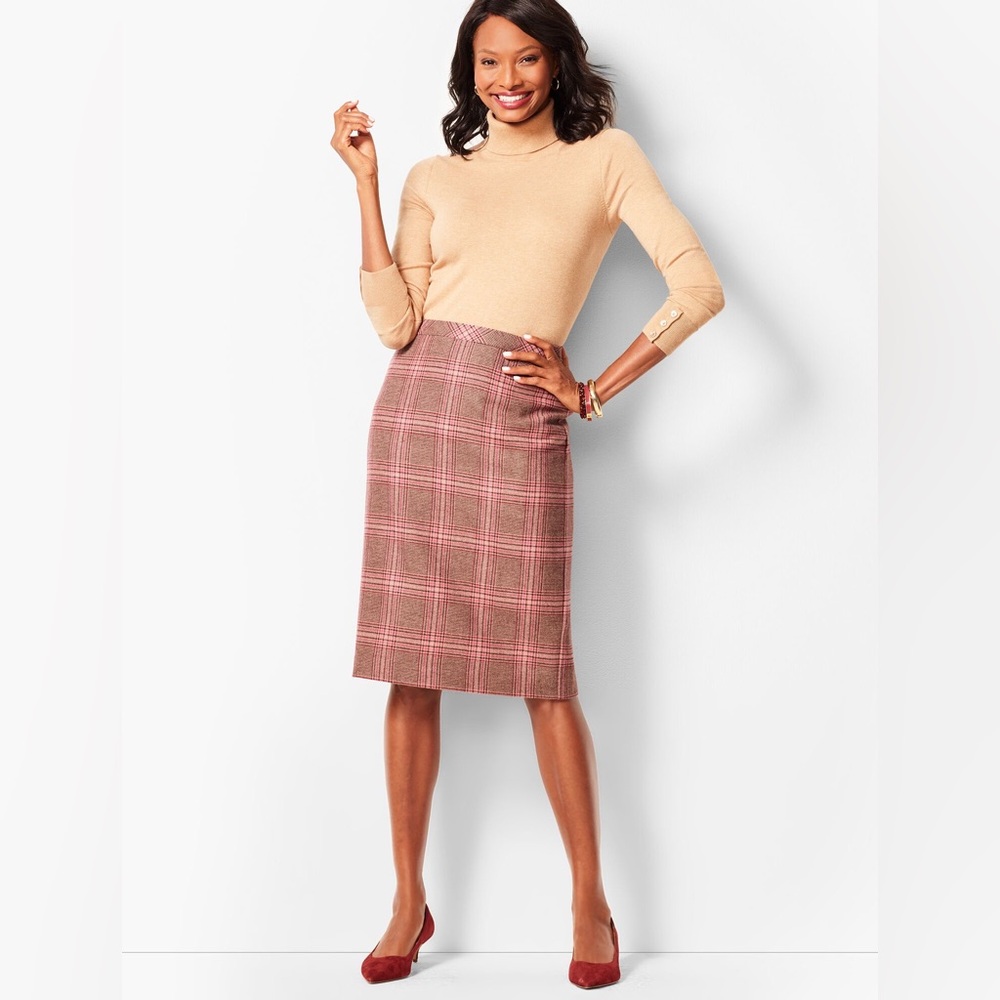 TALBOTS Glen Plaid Wool-Blend Pencil Skirt‎ - Picture 12 of 12